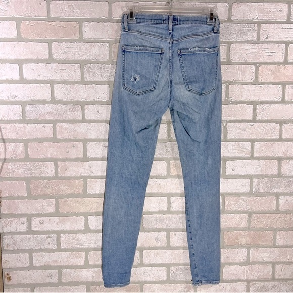 Agolde Sophie Midrise Skinny Raw Hem Jeans Size 25 - Picture 9 of 12